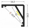 StrongLumio profil LED Cabi 12 alu anodovaný 2000mm