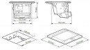 Legrand POP-UP 1x el.zás. 1xUSB, hliník