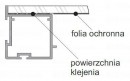 SEVROLL 04101 Pax úchytová lišta 3m biela lesk