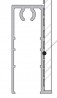 SEVROLL 04095 Gemini 4 Pax spodné krycia  lišta 3m 4mm strieborná