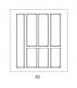 Príborník Classico Split 422x474mm antracit