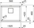 FRANKE Drez KNG PRO 110-52 onyx