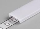 K-StrongLumio LED COB 24V 12W/m teplá II, Surface strieb., krytka priesv., 2m