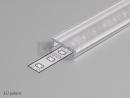 K-StrongLumio LED COB 24V 12W/m neutrálna, Surface strieb., krytka priesvit., 2m