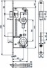 HOBES 02-06 zámok 90/60 PZ Zn biely