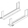 K-BLUM Legrabox, zásuvka C Free 350 mm/40 kg, Blumotion/TOB, nerez, skrutka