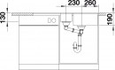 BLANCO 519115 drez METRA 6 S-F biela s excentrom SILGRANIT PuraDur