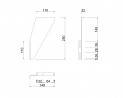MILADESIGN príchyt zásteny G8 ST313/1 biely
