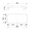 MILADESIGN vozík na PC Quantum Q102 biely