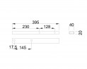 MILADESIGN podpera Linear LN0300 antracit