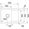 FRANKE Drez OID 611-62 biela