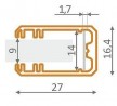 StrongLumio profil LED Mikro-line 12 alu anodovaný 2000mm