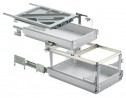 HETTICH 46742 sada kontejner s čiastočnými a plnovýsuvmi SiSy 392 x 730 mm