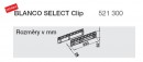 BLANCO 521300 Select Clip držiak sáčkov do koša