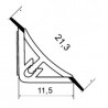 TL - minilišta L15/B/01 Čierna lesk 3m