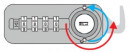 K-LE-Zámok čís. 57.01 L Z-1 (4zn.) B+záv