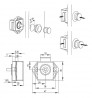 SISO - zámok Caravan plast 16mm doska