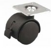 StrongCastors Koliesko 30 mm, čierne,platnička,brzda