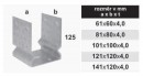 TK-Profil U široký 121x120x4,0 galv.