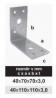 TK-Uholník pravidelný 40x110x110x3,0mm