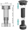 StrongLegs rektifikačná noha AP001, 120Rmm