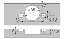 HETTICH 9099543 Sensys 8657i TH55 165° nalože