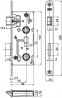 HOBES K 111 zámok 72/60 WC Zn biely