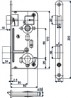 HOBES 24026 zámok 90/80 PZ Zn biely