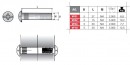 Matica spojovaciaho článku M4x30mm nikel