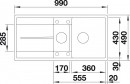 BLANCO 519113 drez METRA 6 S-F antracit s excentrom SILGRANIT PuraDur