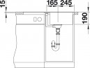 BLANCO 519081 drez METRA 45 S-F antracit s excentrom SILGRANIT PuraDur