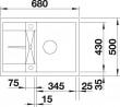 BLANCO 519561 Drez Metra 45 S Compact antracit bez excentru SILGRANIT PuraDur