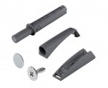 IF K-Push krátky s magnetom a adaptérom šedý