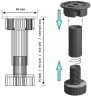 StrongLegs rektifikačná noha AP001, 80Rmm
