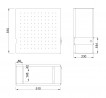 MILADESIGN závesný box pre PC G9 ST105 biela