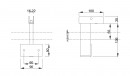 MILADESIGN príchyt zásteny G7 ST956/1 biely
