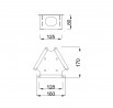 MILADESIGN spojovacia hlava G7 ST955/3x120 biela