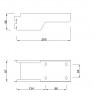 MILADESIGN podpera G7 ST953 biela