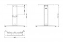 MILADESIGN podnož stredová G3 ST221 biela