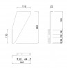 MILADESIGN príchyt plechu Quantum Q313/1 biely