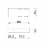 MILADESIGN podpera G5 ST541-10 antracit