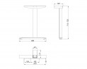MILADESIGN podnož krajná Linear LN3603 antracit