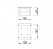 MILADESIGN spojovacia hlava G7 ST955/4x90 antracit