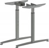 MILADESIGN podnož s reguláciou stredová Linear LN3302R strieborná