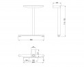 MILADESIGN podnož krajná noha Linear LN3303 strieborná