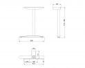 MILADESIGN podnož krajná noha Linear LN3103 strieborná