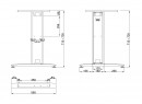 MILADESIGN podnož krajná G3 ST223/60 strieborná