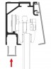 TERNO spodná krytka horného vedenia art. 2740/A - 1m