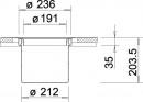 BLANCO 512471 Sorter SOLON nádobka z nerezu k zabudování do roviny s deskou