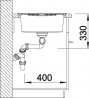 BLANCO 515605 drez ZIA 8 S antracit bez excentru SILGRANIT PuraDur